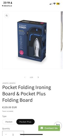 Joseph Joseph table top ironing board