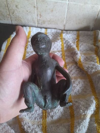 old bronze monkey