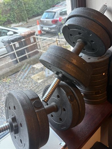 Adjustable Dumbbell Set Multifunction Home Gym Fitness Weights