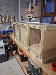 Poultry show pens