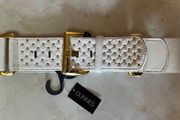 New White Elastic Belt