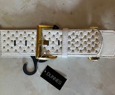 New White Elastic Belt