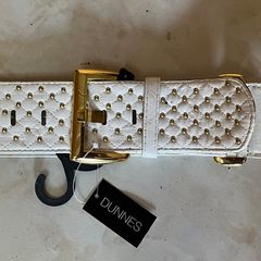 New White Elastic Belt