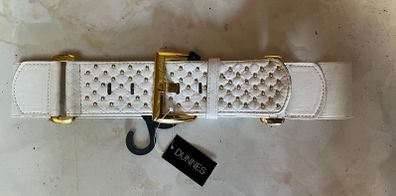 New White Elastic Belt
