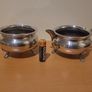 Antique Silver Sugar Bowl And Milk Cream Jug Image 3
