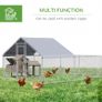 Walk-In Chicken Run, Hen House, with Roof, for Ducks, Chickens, Rabbits Image 5