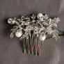 Pearl & crystal hair comb Image 2