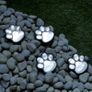 Set of 4 LED Solar Powered Pet Paws Animal Prints Outdoor Lamp, Creative String Light Decorative Outdoor Lights for Patio, Yard, Garden - White LED Image 3
