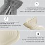 Hot Water Bottle Jsdoin Extra Long Lilac Hot Water Bottle with Super Soft Fleece Cosy Cover Large Hand Feet Warmer, Neck and Shoulder Pain Relief Image 3