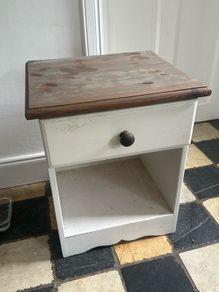 Solid wood bedside locker