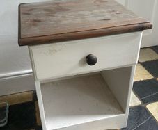 Solid wood bedside locker