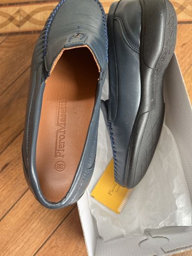 Ladies Unworn 2 Pairs Porto Maserati Leather Moccasin Size 38 Shoes