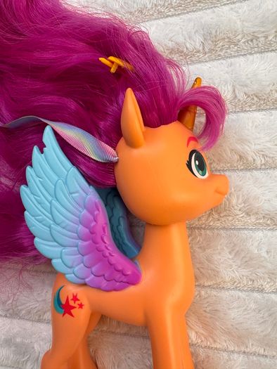 My Little Pony Make Your Mark Toy Ribbon Hairstyles Sunny Starscout approx.  16 cm. Used Please see photos
