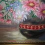 Large framed oil painting on canvas Image 2
