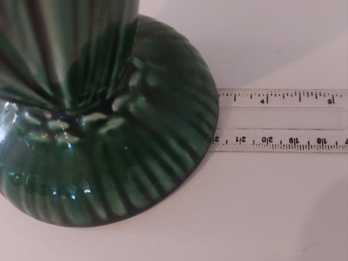Fabulous Vintage SylvaC Art Deco Tall Hyacinth Vase, Shape #2452 in the Lovely, Popular but Less Common Green Glaze, Excellent Condition