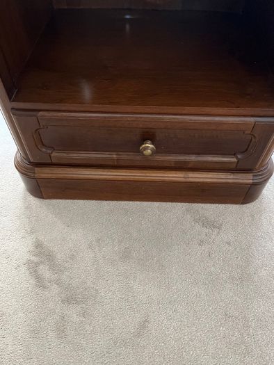 Two large bedside tables / lockers