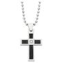 Stainless Steel Black Cross Pendant (Brand New & Unopened) Image 2