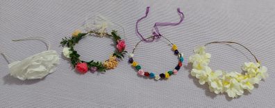 Vintage Style Flower Headband Tiaras good for Easter Time