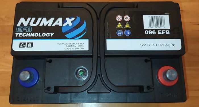 Start-Stop car battery ( Numax 70Ah EFB )