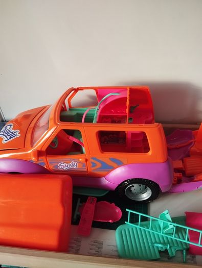Rare Very big 2 cars Sindy Popstars on Tour 4x4  car pop star