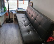 Back wash and  sofa