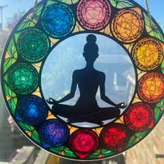 Chakra meditation Suncatcher