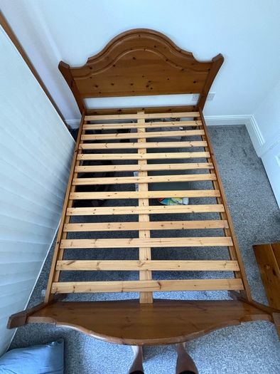 Bedroom Furniture - Double Bed, Double Mattress, Wardrobe, Chest of Drawers
