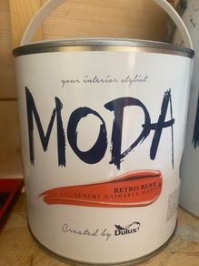 Unopened Dulux Moda Paint Retro Rust 2.5L