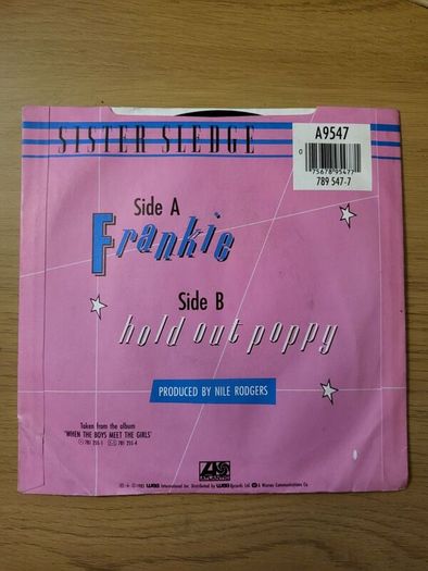 Sister Sledge Frankie 7 inch 1985 Atlantic