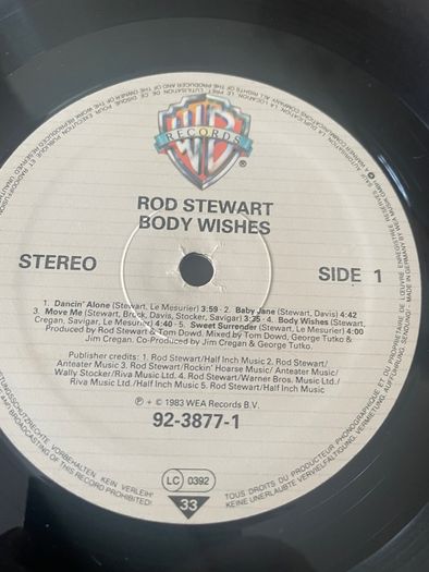 Rod Stewart- Body Wishes