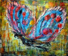 Abstract painting The Butterfly's Journey
