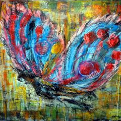 Abstract painting The Butterfly's Journey