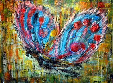 Abstract painting The Butterfly's Journey
