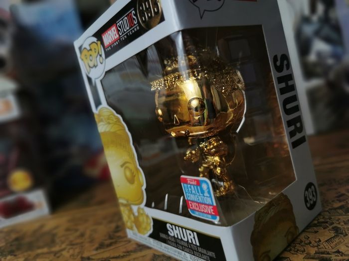 Shuri Gold Chrome ! 2018 Fall Exclusive Convention ! Limited Edition ! Funko POP Vinyl Figure ! Black Panther !