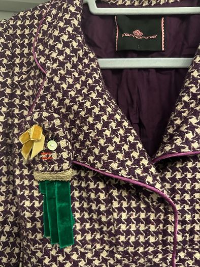 Fornarina Coat / Jacket houndstooth pattern. Size M