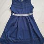 Girls navy lace embellished dress. New. Size 10yrs Image 3