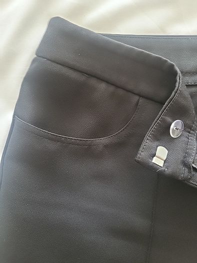 River Island Black Crop Trousers