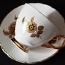Rare Stunning Royal Tuscan Wedgwood Golden Rose Coffee Set Image 7