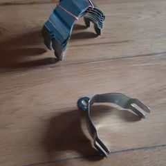 10x New Chrome Mudguard Clips