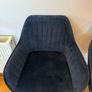 Two EZ Living navy blue bar stools Image 3