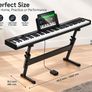 88 Keys Foldable Piano Keyboard, Bluetooth & MIDI, Portable Digital Electronic Image 5