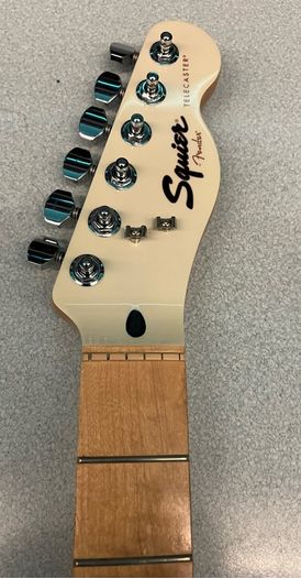 Fender telecaster Squier maple neck fretboard black dot inlays white pearl painted headstock and 22 frets Electric guitar parts accessories