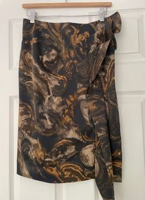 Karen Millen Ruffle Detail Pencil Skirt - Size 12