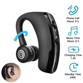 Ear Mounted Wireless Bluetooth Earphones For Business Calls Noise Reduction Stereo Mini Single Earplugs Earpiece Wireless Bluetooth