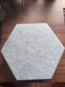 Grey Felt Acoustic Hexagonal  panels
