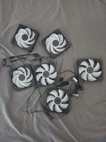 6 x Corsair RS120 ARGB 120mm PWM Fan