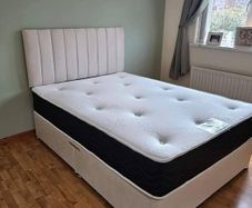 Cream Double beds and mattress