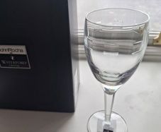 John Rocha Geo Crystal White Wine Glasses x 4