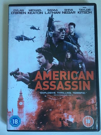 American Assassin [2017] Dylan O'Brien, Michael Keaton, Sanaa Lathan, Shiva Negar & Taylor Kitsch [Movie DVD]