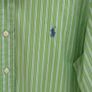 Ralph Lauren Green Striped Custom Fit Shirt Image 3
